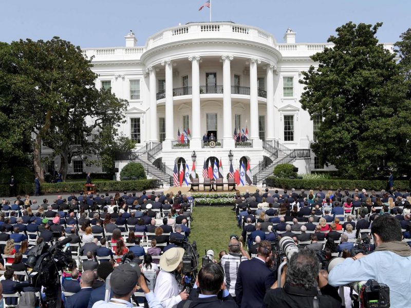 Abraham Accord signed at White House, Courtesy: Avi Ohayon.