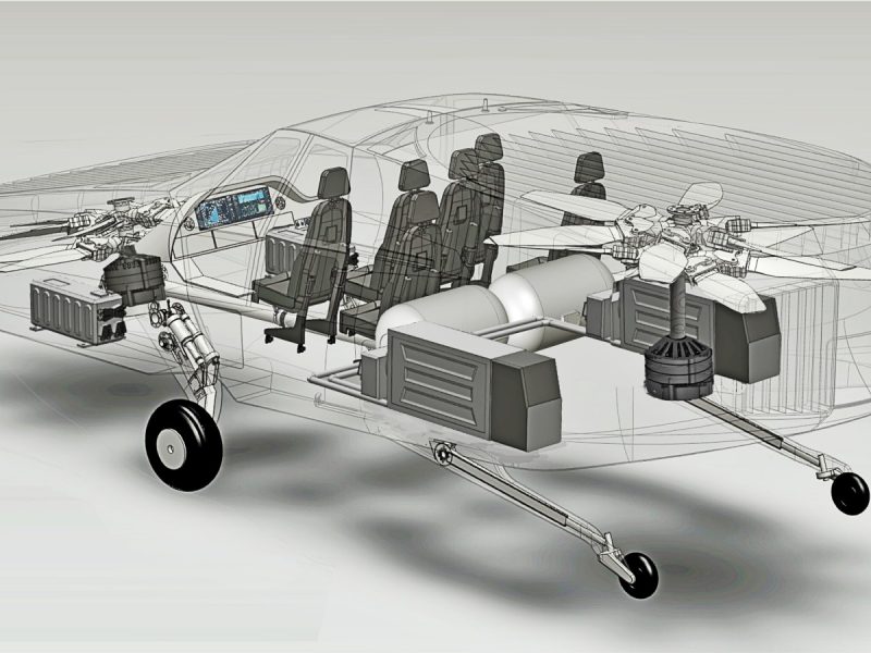 CityHawk Urban Aeronautics Sketch of EMS Flying Car