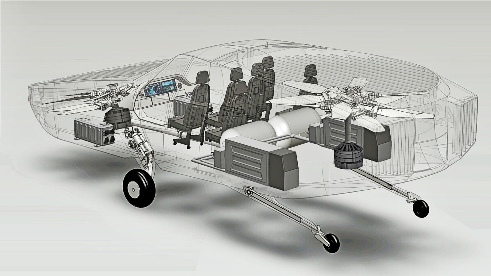 CityHawk Urban Aeronautics Sketch of EMS Flying Car