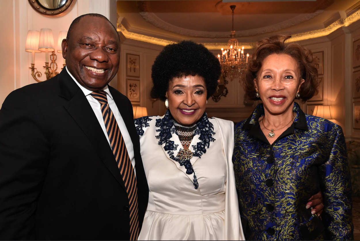 Then Deputy President Cyril Ramaphosa and wife Tshepo Motsepe, with Winnie Mandela