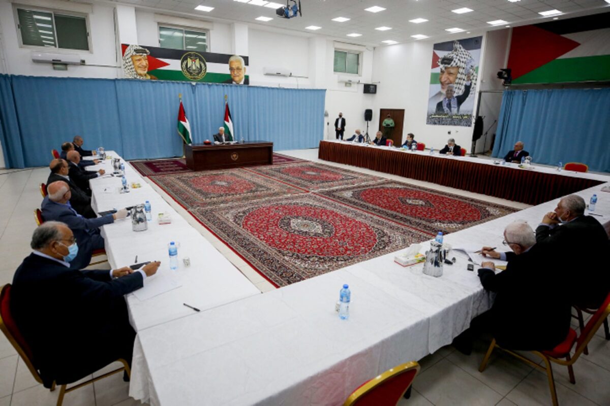 PA Leader Abbas In Leadership Meeting Ramallah