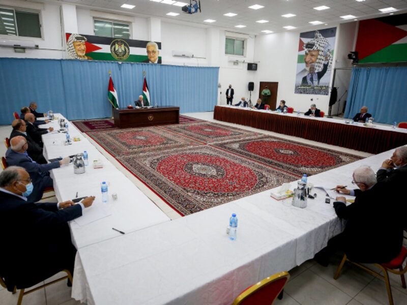 PA Leader Abbas In Leadership Meeting Ramallah