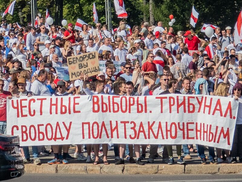 Belarus protests Minsk 16 Aug 2020