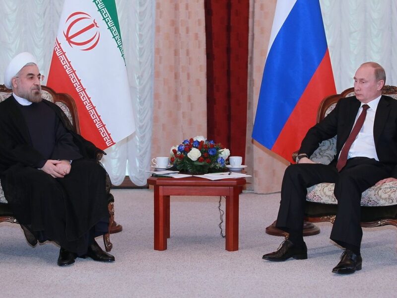 Hassan Rouhani & Vladimir Putin.