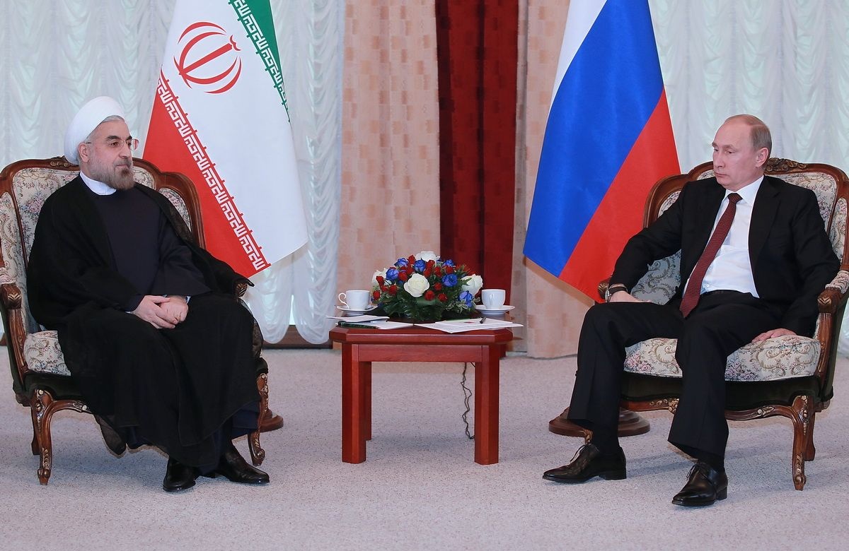 Hassan Rouhani & Vladimir Putin.