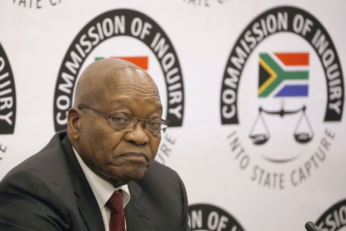 Former President Zuma at Zondo Commission, July 2020
