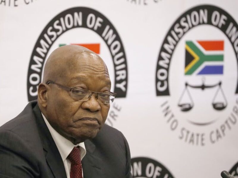 Former President Zuma at Zondo Commission, July 2020