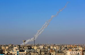 Rocket-launched-at-Israel-from-Rafah-southern-Gaza-Strip