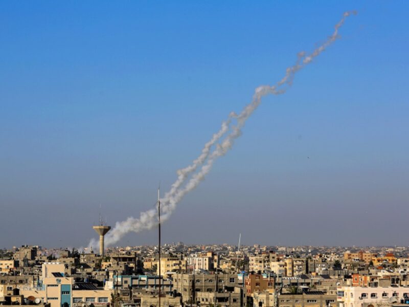 Rocket-launched-at-Israel-from-Rafah-southern-Gaza-Strip