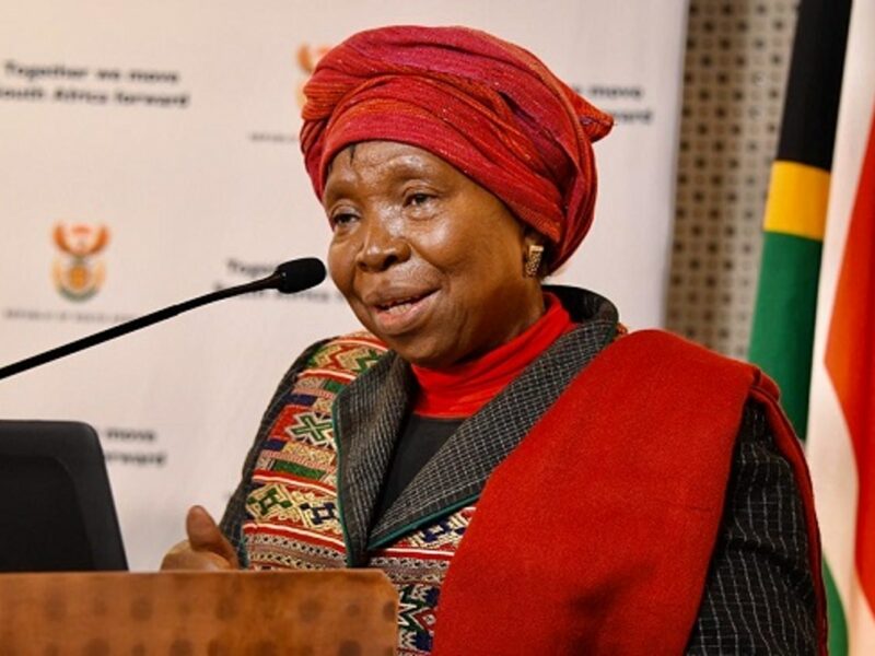 Minister Nkosazana Dlamini Zuma