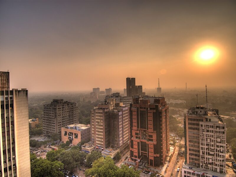 Delhi-India-Connaught_Place_sunset