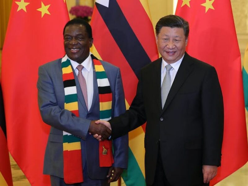 President Emmerson Mnangagwa & President Xi Jinping in Beijing, 2018