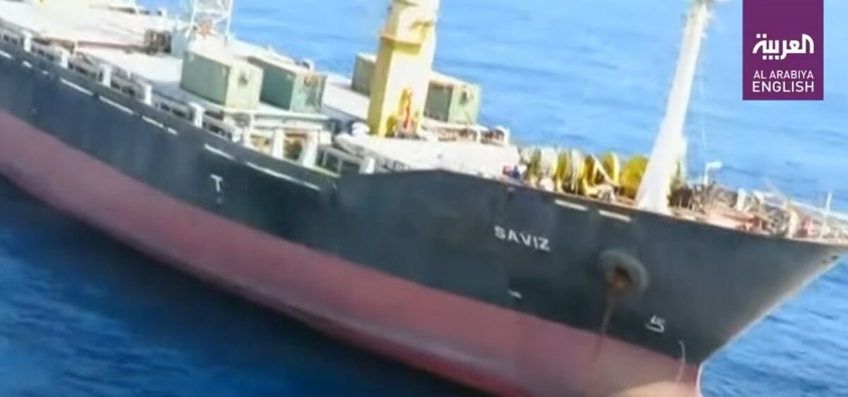 The Iranian-flagged vessel MV Saviz, 2018. Source: Screenshot.