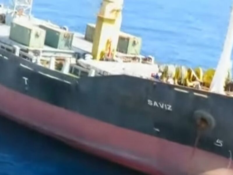 The Iranian-flagged vessel MV Saviz, 2018. Source: Screenshot.