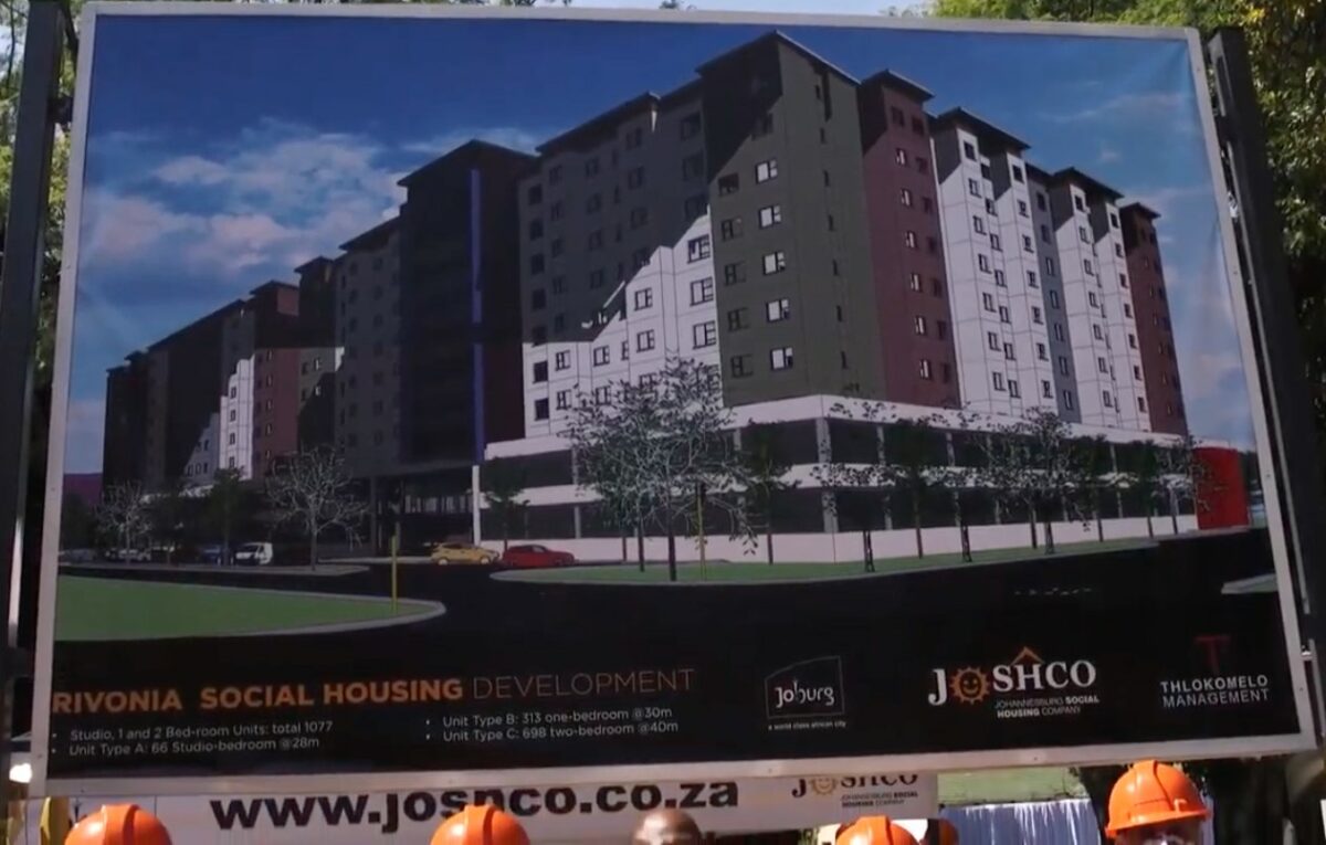 City of Johannesburg and Joshco Rivonia Housing Project launch, 15 April 2021.