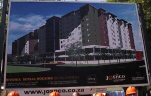 City of Johannesburg and Joshco Rivonia Housing Project launch, 15 April 2021.