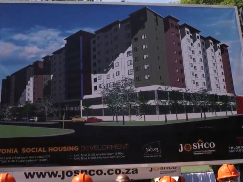 City of Johannesburg and Joshco Rivonia Housing Project launch, 15 April 2021.