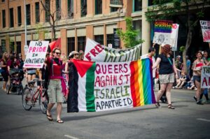 Edmonton Pride Parade, "Queers Against Israeli Apartheid", 2011. Kurt Bauschardt, Fickr.
