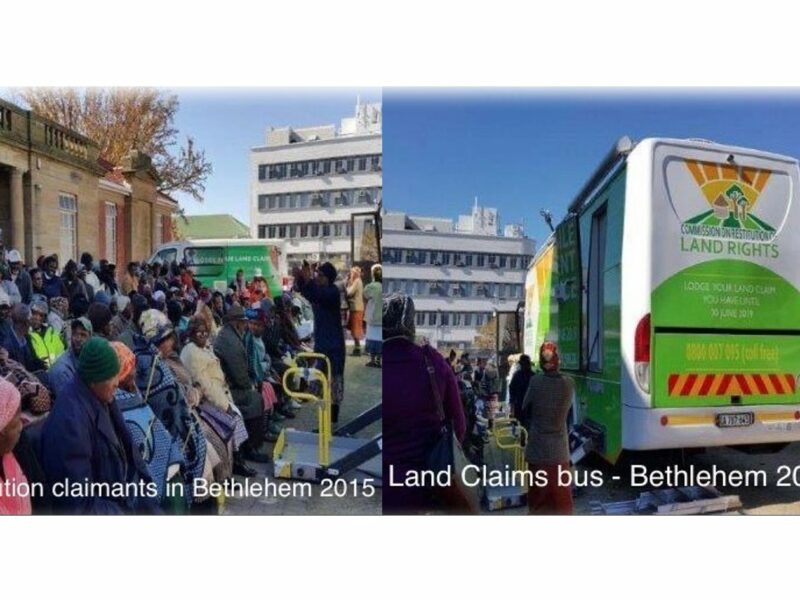 Land Restitution Claims, Bethlehem, Free State, source: DA.