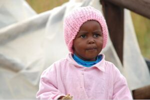 A little girl in South Africa.