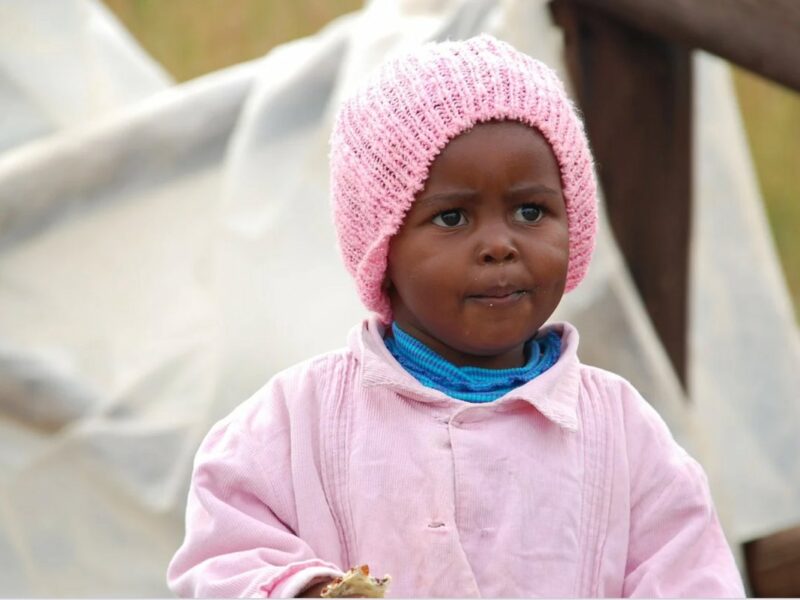 A little girl in South Africa.