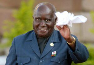 Former Zambian president Kenneth Kaunda at the inauguration of former South African president Thabo Mbeki in 2004. EFE-EPA.