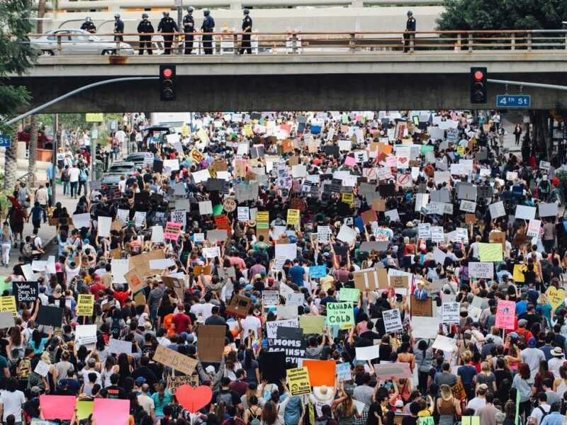 Protest and freedom. Photo by Alex Radelich on Unsplash.