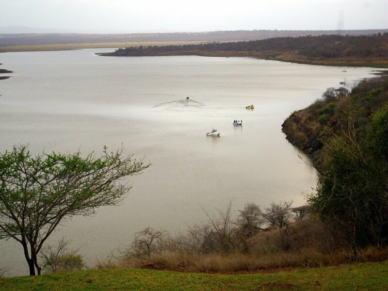 Pongola River flowing into Jozini Dam, Hendrik van den Berg.