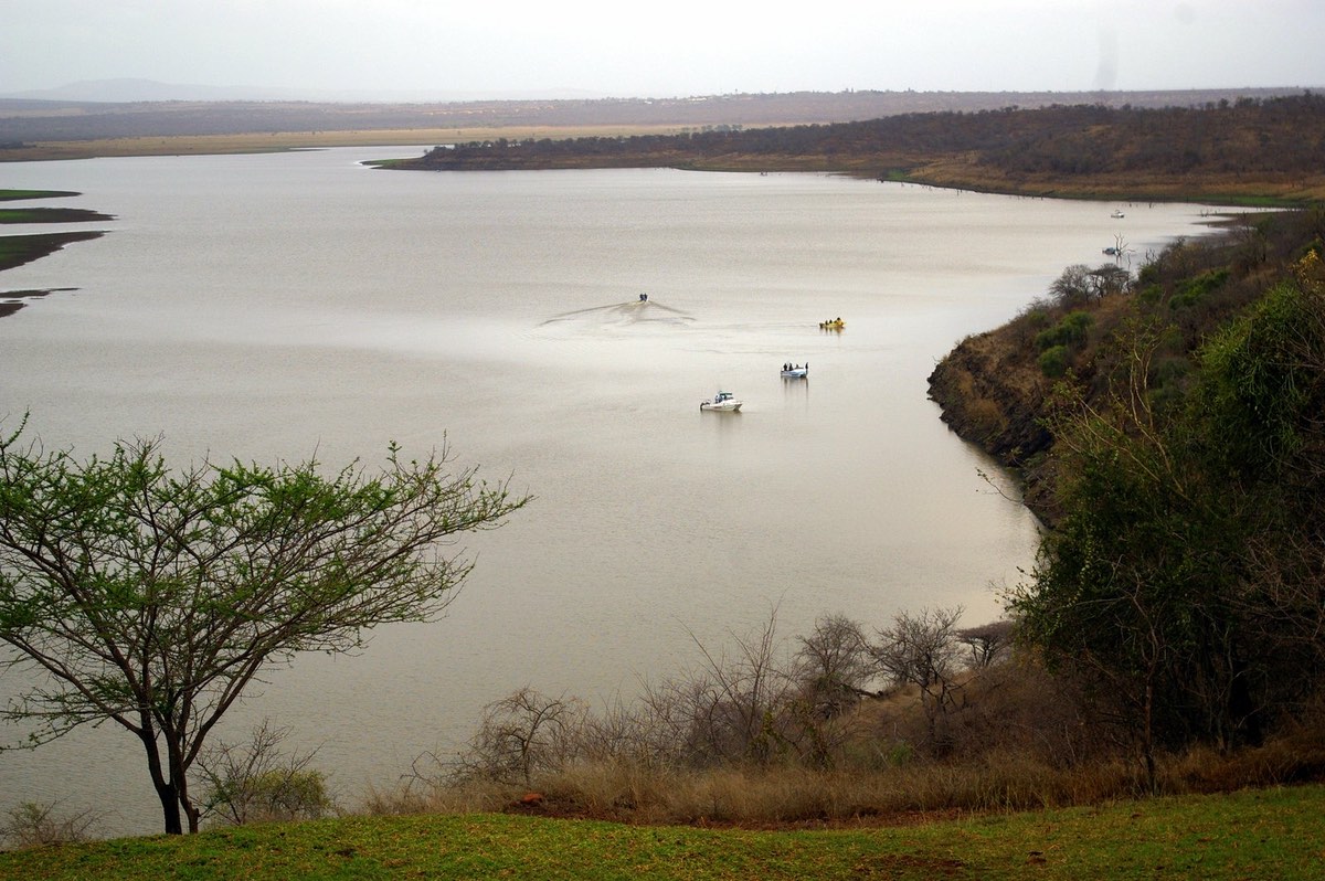 Pongola River flowing into Jozini Dam, Hendrik van den Berg.