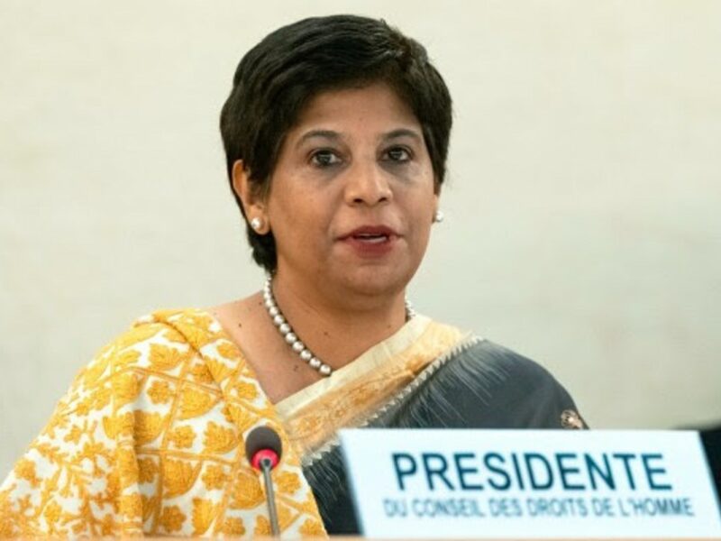 UNHRC President Nazhat Shameem Khan, the Ambassador of Fiji in Geneva, cut off UN Watch's Hillel Neuer on Friday and ruled his statement "out of order."