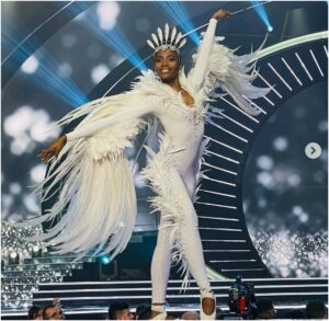 Miss South Africa Lalela Mswane as the Dove of Peace; Source: Instagram, Miss SA, instagram.com/official_misssa/