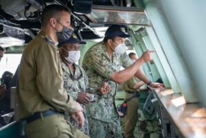 U.S. Navy and Israeli Navy sailors during the “Noble Waters” exercise. Credit: IDF.