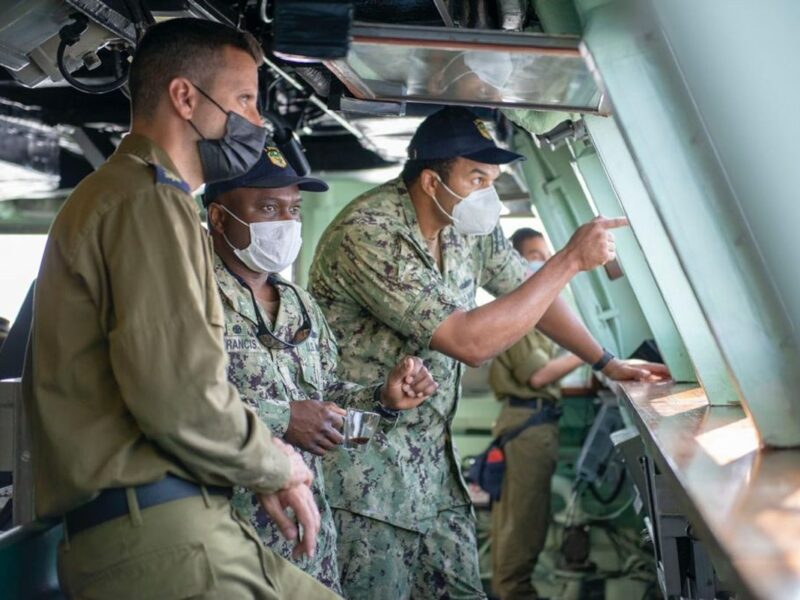 U.S. Navy and Israeli Navy sailors during the “Noble Waters” exercise. Credit: IDF.