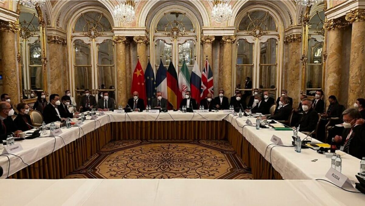 World powers and Iran in Vienna for talks discussing the Iran nuclear deal. Credit: EU Delegation in Vienna/Twitter.