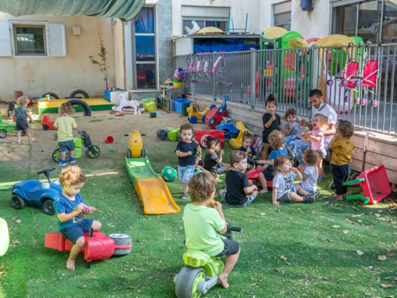 A kindergarten in Moshav Yashresh, Israel, Oct.18, 2020. Photo by Yossi Aloni/Flash90.