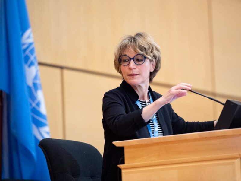 Agnes Callamard, Special Rapporteur on extrajudicial, summary or arbitrary executions, 44th session of the Human Rights Council. 9 july 2020. UN Photo. https://creativecommons.org/licenses/by-nc-nd/2.0/