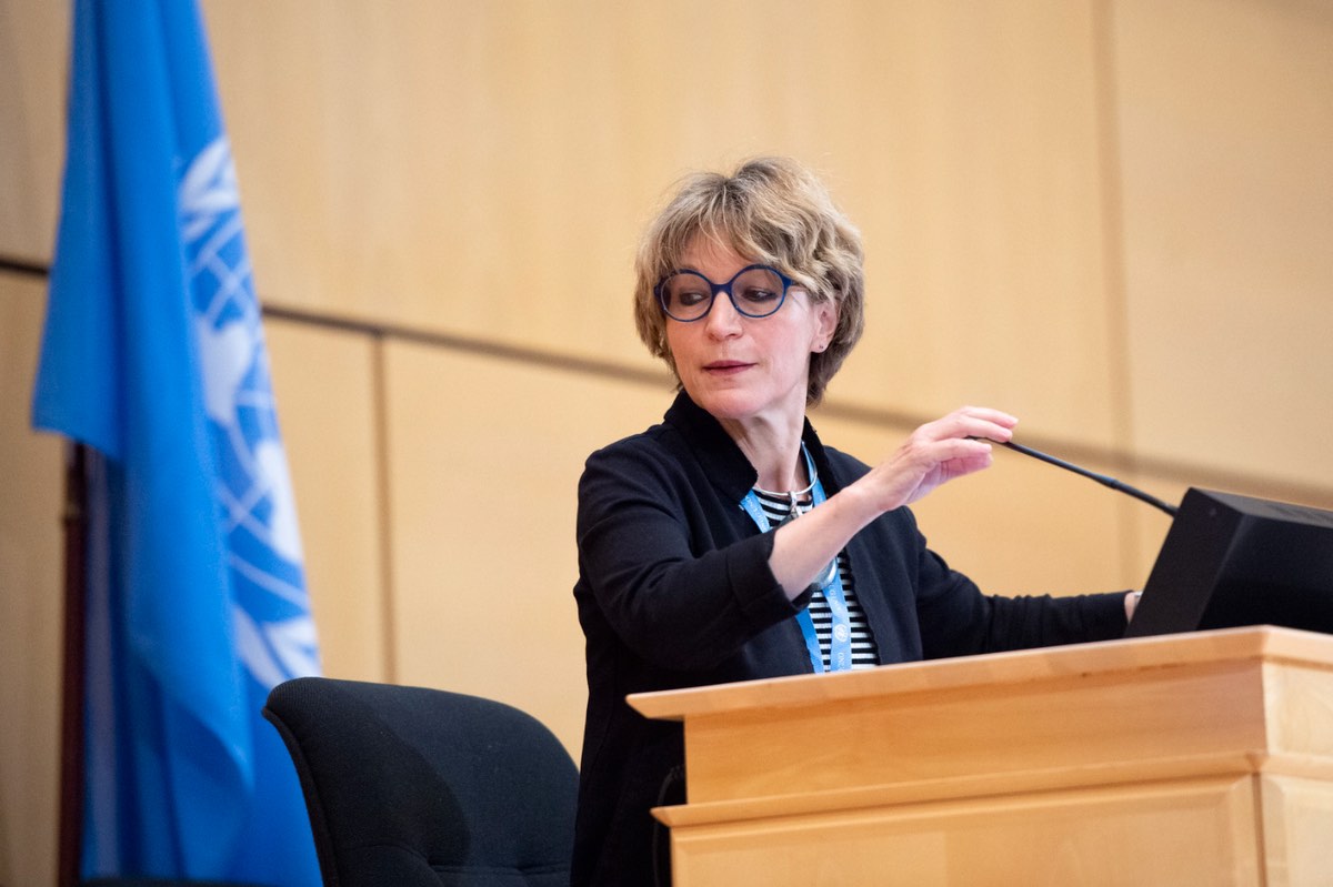 Agnes Callamard, Special Rapporteur on extrajudicial, summary or arbitrary executions, 44th session of the Human Rights Council. 9 july 2020. UN Photo. https://creativecommons.org/licenses/by-nc-nd/2.0/