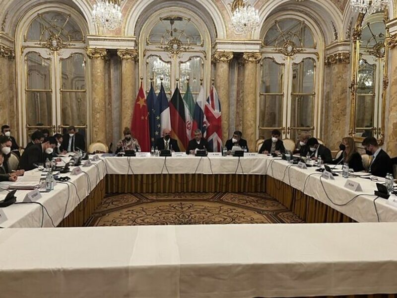 Negotiations in Vienna between Iran and the P5+1 (U.S., U.K., France, Russia, China and Germany) along with the European Union. February 11, 2022. Source: EU Delegation in Vienna/Twitter.