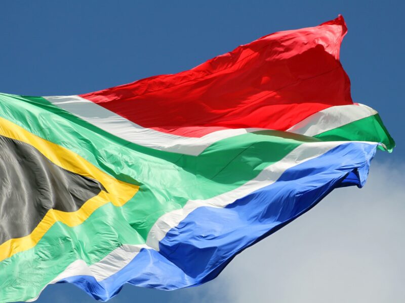 South African flag; commons.