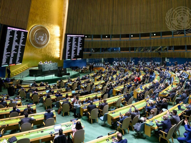 The United Nations General Assembly overwhelmingly adopted a resolution on Wednesday demanding that Russia immediately end its military operations in Ukraine. A total of 141 countries voted in favor of the resolution, which reaffirms Ukrainian sovereignty, independence and territorial integrity. Credit: UN Photo/Loey Felipe