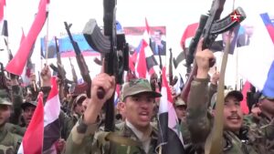 Syrian fighters who have volunteered to fight in Ukraine, according to official Russian media. (MEMRI)