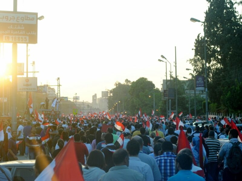 Anti-Morsi protest march in Cairo, Egypt, June 28 2013. Lilian Wagdy. https://creativecommons.org/licenses/by/2.0/deed.en