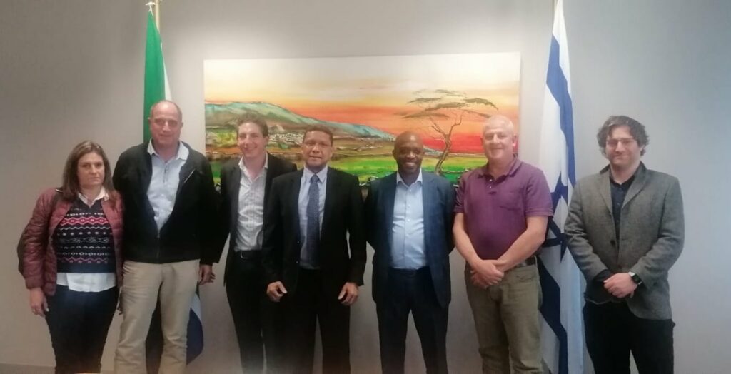 Israeli and JNF delegation meeting Alderman Randall Williams, Executive Mayor of Tshwane. Courtesy: JNF SA.