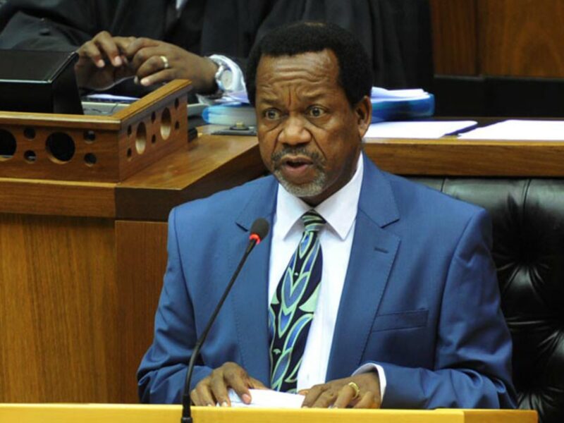 Reverend Kenneth Meshoe speaks during the State of the Nation Address debate in Parliament, February 2013. source: GovZA, https://creativecommons.org/licenses/by-nd/2.0/