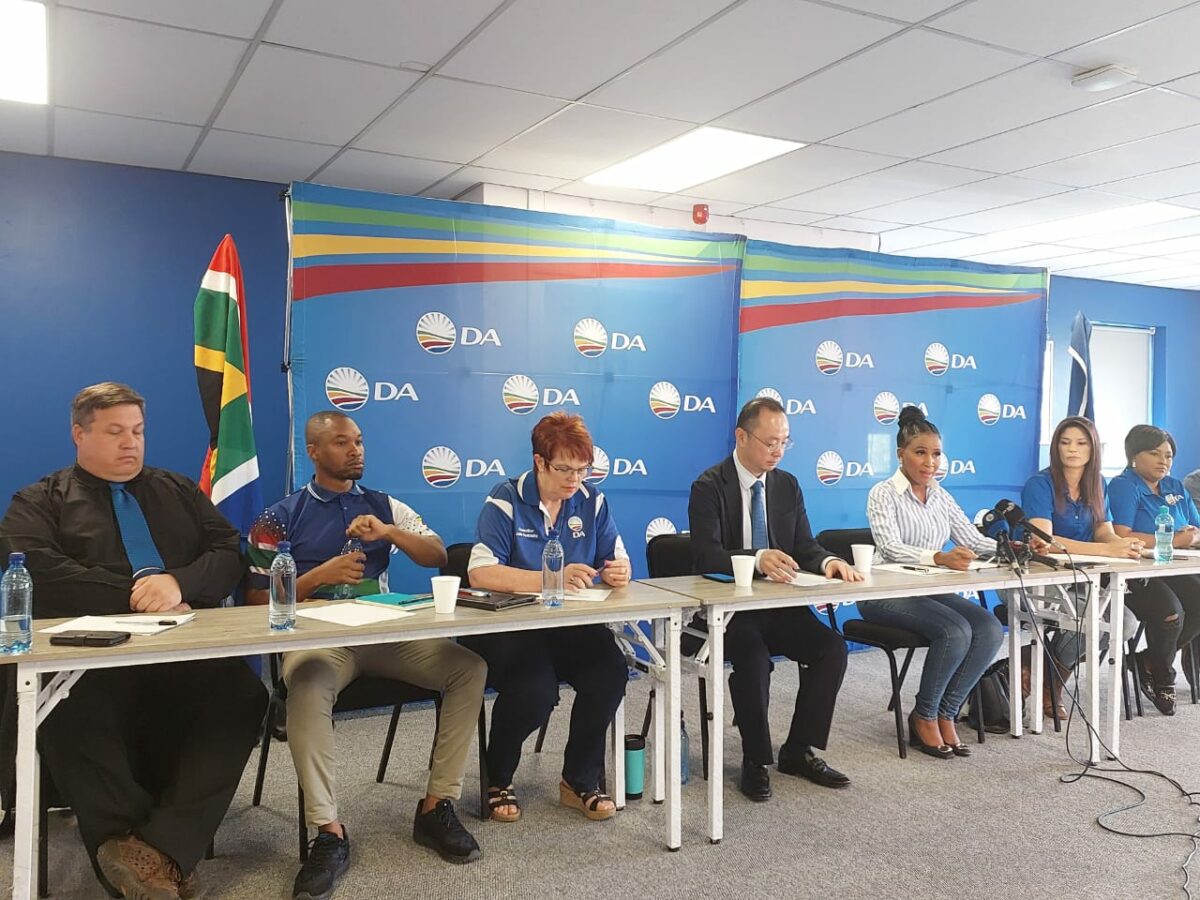 DA Johannesburg Leader, Dr Mpho Phalatse during a media briefing on the unjustified obstruction of the good work done by the multi-party government under her leadership.