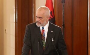 Edi_Rama_Prime_Minister_of_Albania_e_Keith_Krach_cropped-e1662896397791.jpg Caption: Albanian Prime Minister Edi Rama, Oct. 3, 2020. Credit: U.S. Embassy in Albania/Wikimedia Commons.