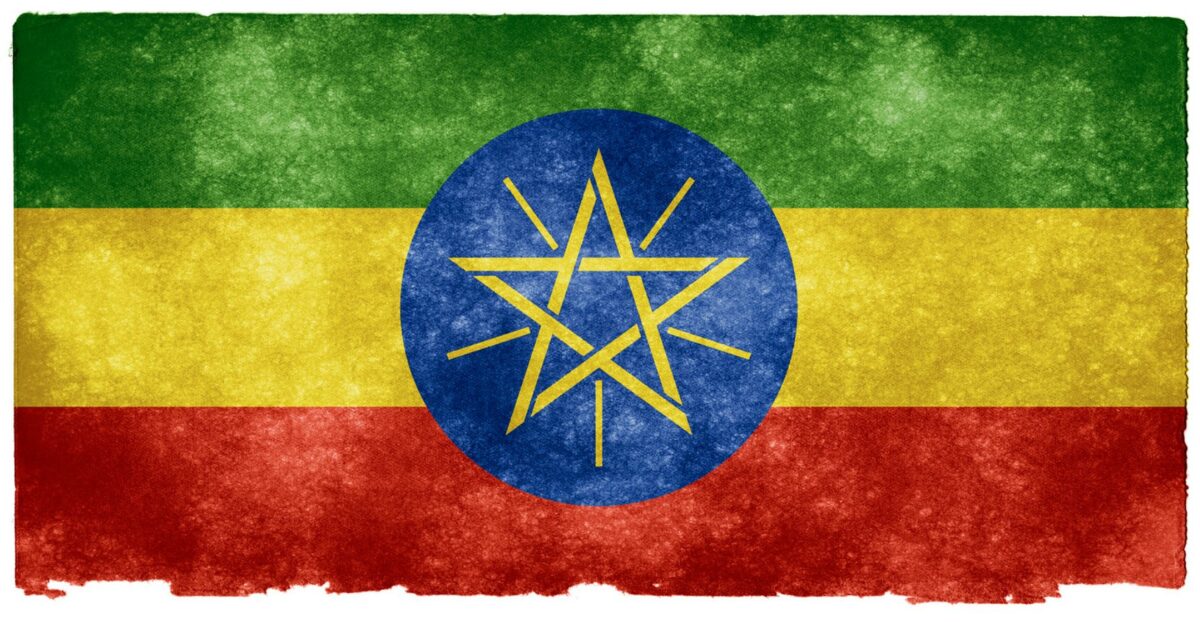Ethiopia Grunge Flag by Nicolas Raymond, Flickr https://www.flickr.com/photos/80497449@N04/7383433962; https://creativecommons.org/licenses/by/2.0/;
