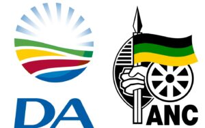 Democratic Alliance (DA) and African National Congress (ANC) logos, commons.