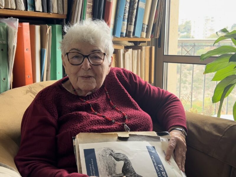 Esther Cohen at home in Haifa. Courtesy.