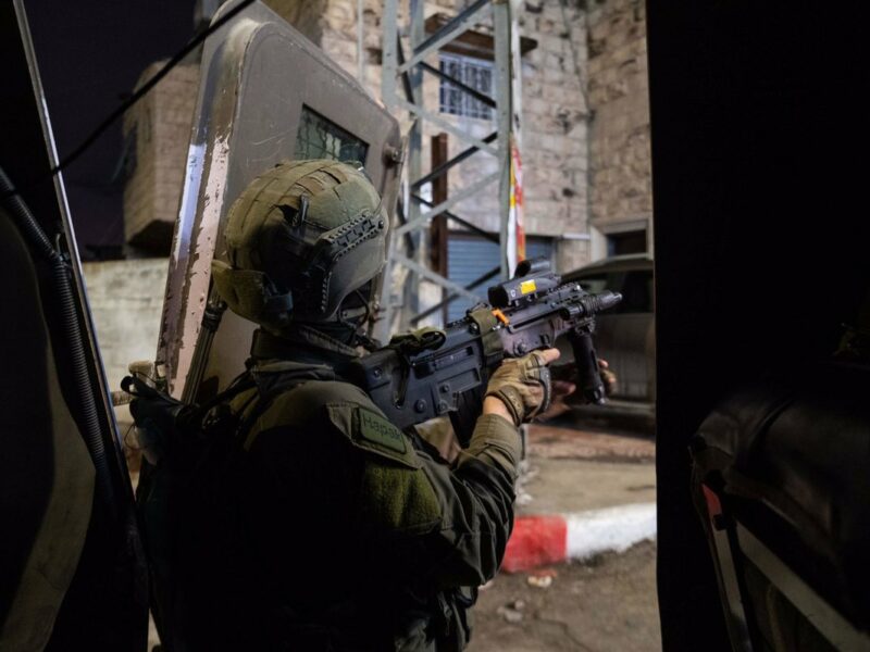 Israeli troops conduct counter-terror operations in Judea and Samaria, Nov. 8, 2022. Credit: IDF Spokesperson's Office.